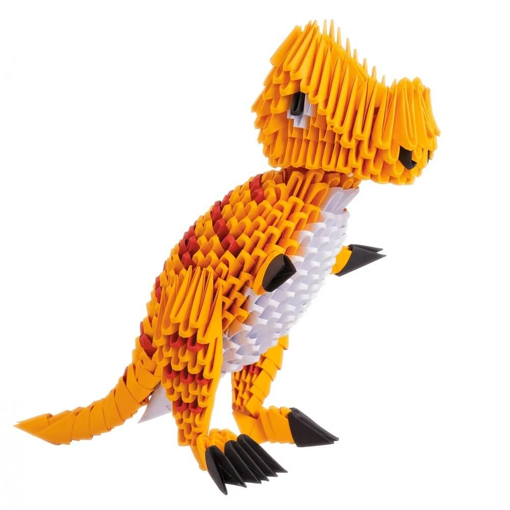 Origami 3D 501835-3D Origami Lieveheersbeestje - Mooie 3D-papiersculptuur met gepatenteerde onderdelen en begrijpelijke bouwhandleiding, 180 delen, 8x8x4cm, vanaf 8 jaar