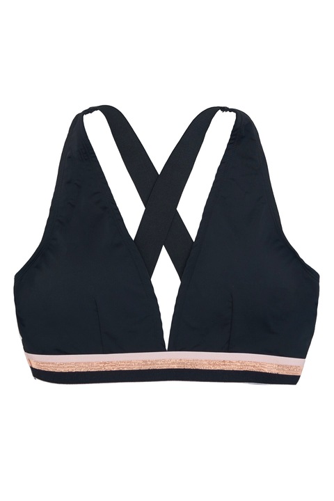 Дамски бански JUP LPP YD552-99X-M 5-64, Горна част, Триъгълни чашки, Черен/розов, Черен, M