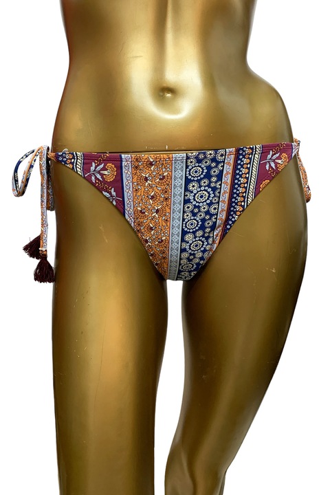 Női fürdőruha JUP LPP UF412-92X, alsó, fűzős, bordó/narancs/kék, Többszínű