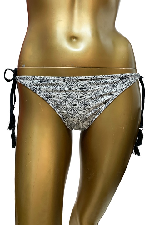 Női fürdőruha JUP LPP TE035-99X, alsó, fűzős, fekete/fehér pöttyös, Fekete