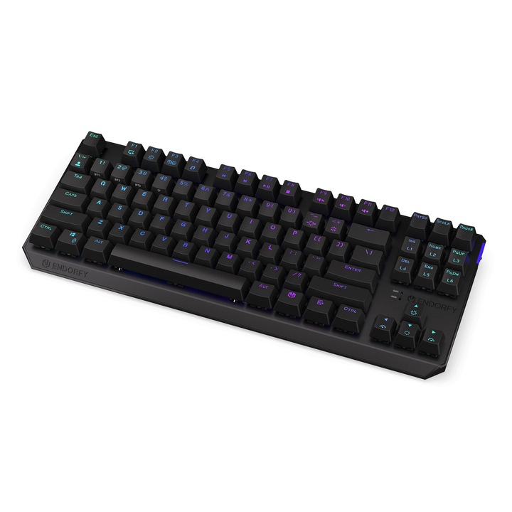 Endorfy Thock TKL Wireless Red Switch Mechanical Keyboard Black US, 226745, Billentyűzet