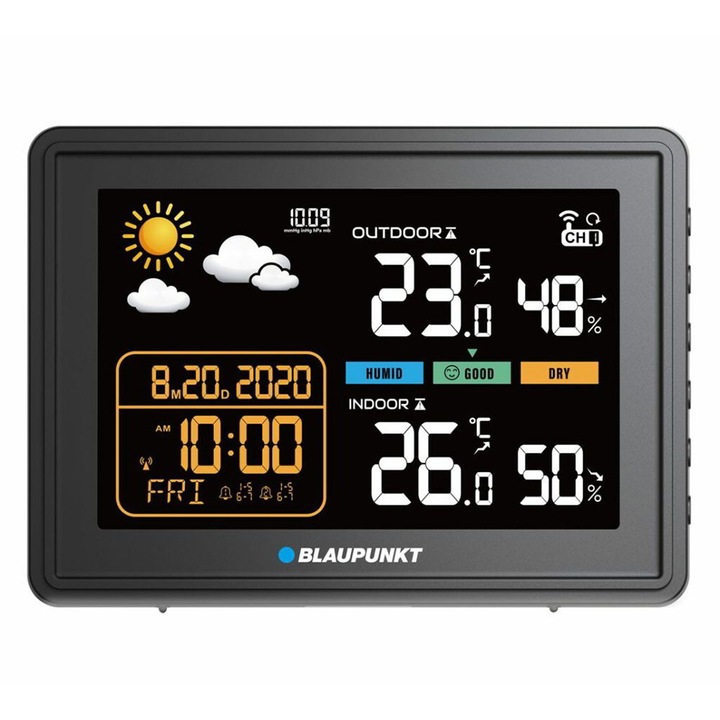 Метеостанция, Blaupunkt, WS30BK, с 3 сензора