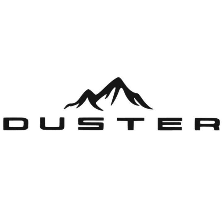 Set doua stickere laterale Duster, munti, negru, 1m lungime, 24cm inaltime