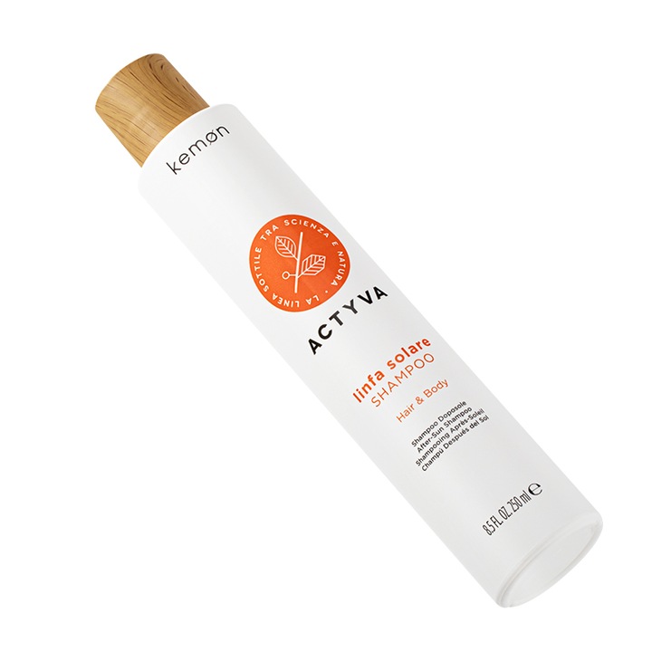 Kemon Actyva Hair & Body After Sun Shampoo sampon és tusfürdő 2in1 nap által károsult hajra 250 ml