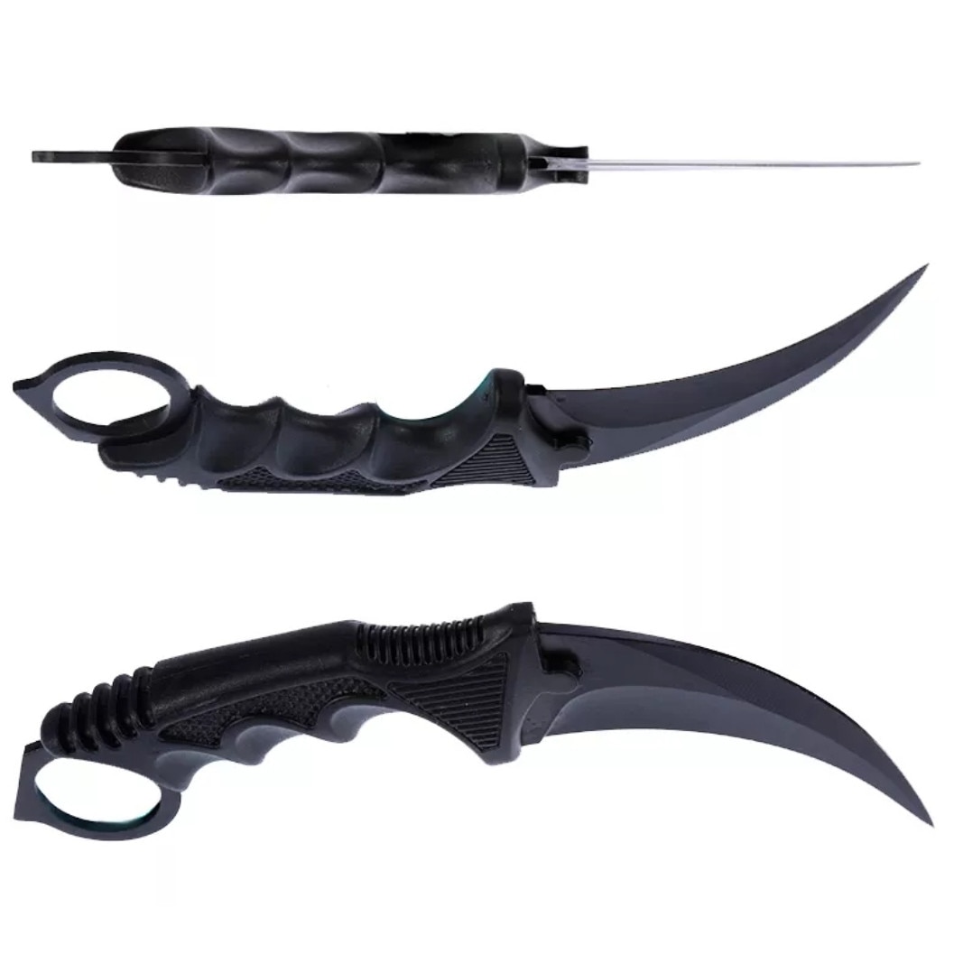 Cutit CS-GO Counter Strike Karambit, Fara Tais, Negru, 19 cm - eMAG.ro