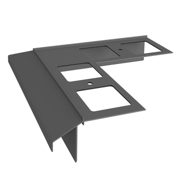 Colt exterior 90° pentru profile K100R Gri, Renoplast