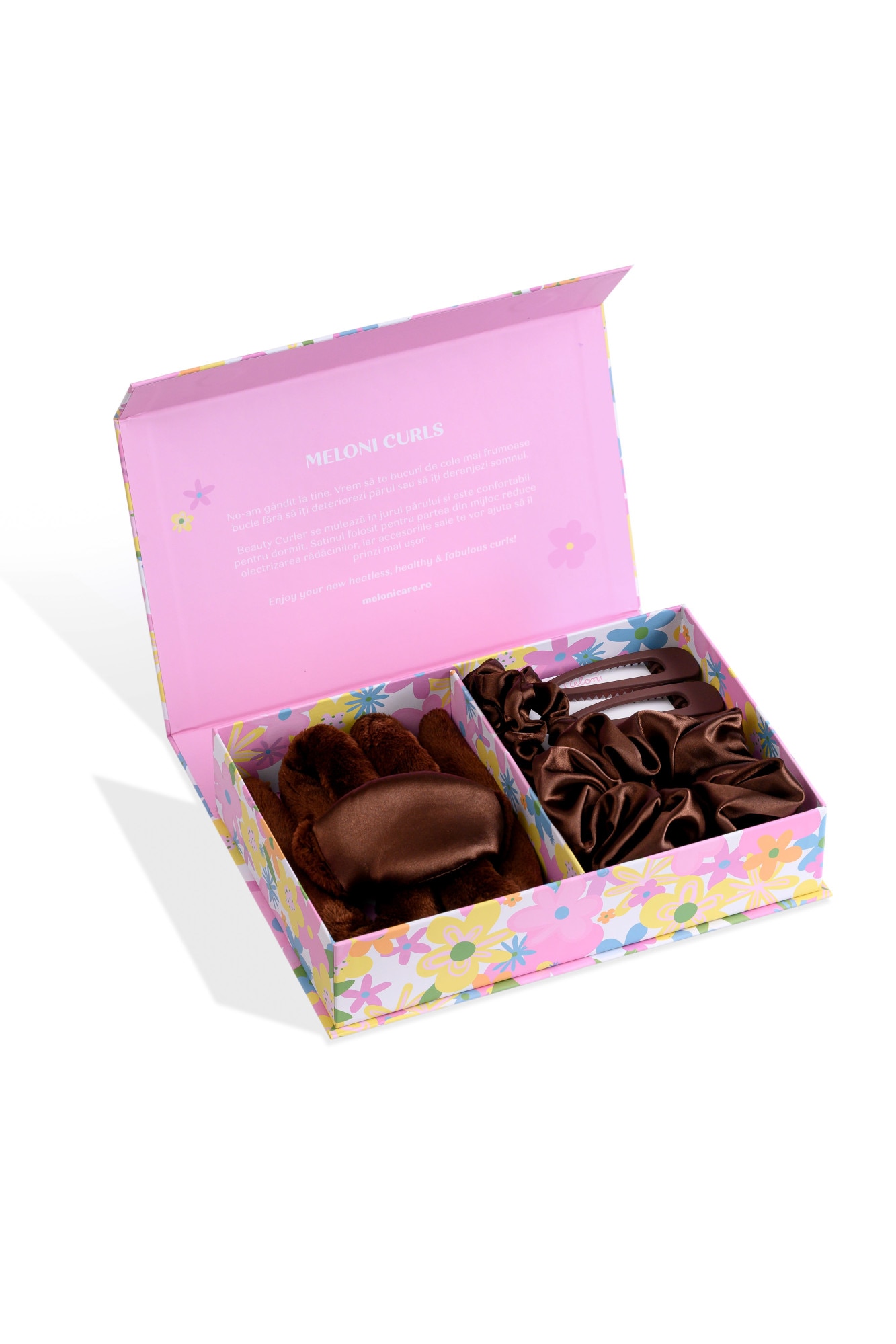 Kit ondulator textil bucle fara caldura, Beauty Curler Meloni, din