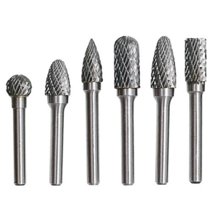 Freza pentru metal din carbura de tungsten diametru 10mm, Ascutita, 6 bucati