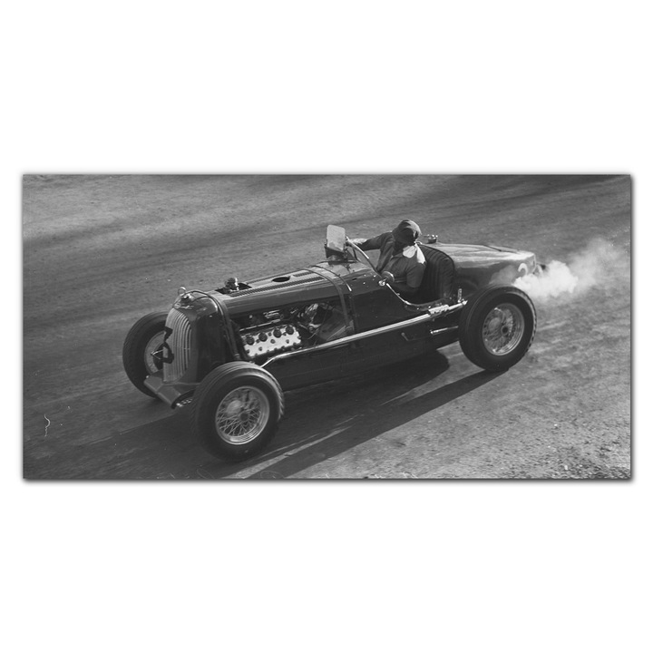 Vászonkép, Coloray, Négyszögletes, Auto Racing Grand Prix Vintage Art, Többszínű, 140x70 cm, 010030010100000016598
