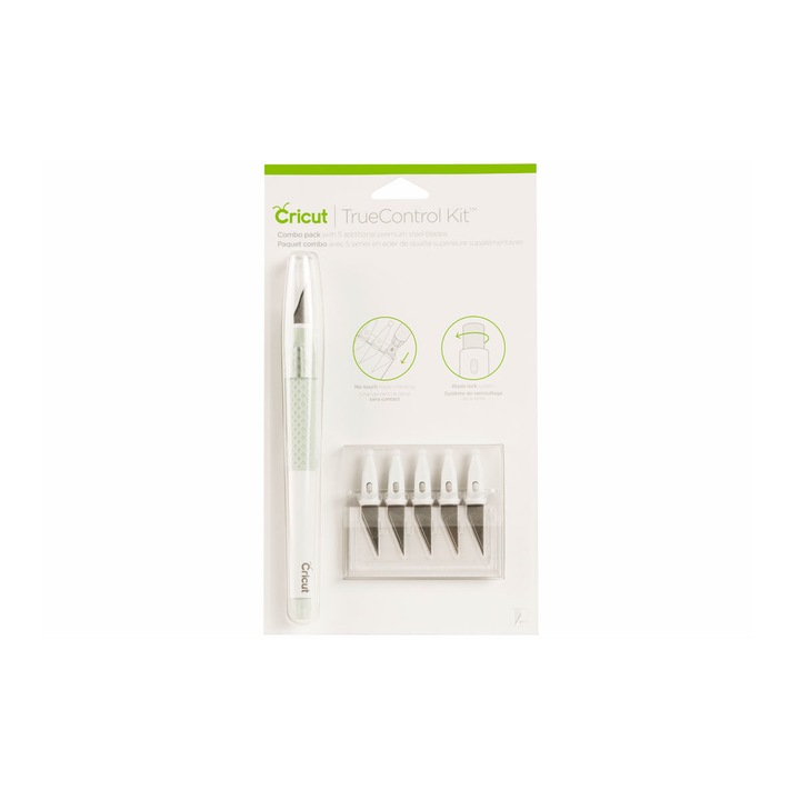 Szikekés készlet 5 cserepengével, CRICUT, Cricut TrueControl Kit