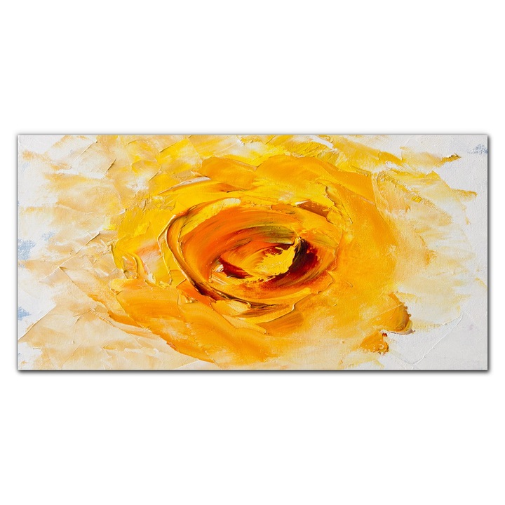 Картина на платно, Coloray, Дървена рамка, Абстрактно изкуство Цвете, Многоцветна, 100x50 см, 010030010010000033663