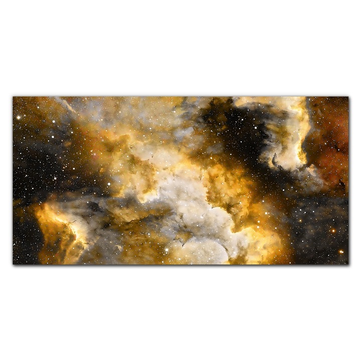 Картина на платно, Coloray, Дървена рамка, Космическата вселена, Многоцветна, 140x70 см, 010030010100000048602