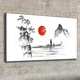 Vászonkép, Coloray, Négyszögletes, Hagyományos Japán Festészet, Kék, 100x50 cm, 010030010010000033671