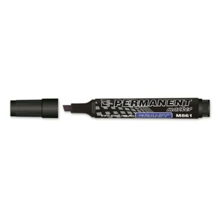 Marker cu alcool, Granit, 3-4 mm, M861, Negru
