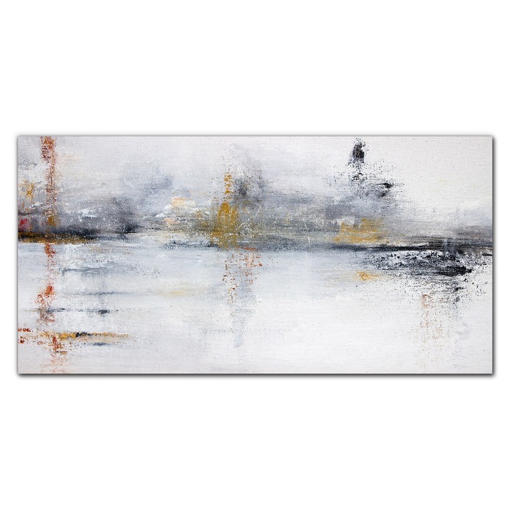 Картина върху платно, Coloray, Дървена рамка, Абстрактна картина, Синя, 140x70 см, 010030010100000033604