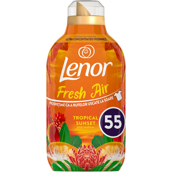Омекотител Lenor Fresh Air Tropical Sunset, 770 мл, 55 пранета