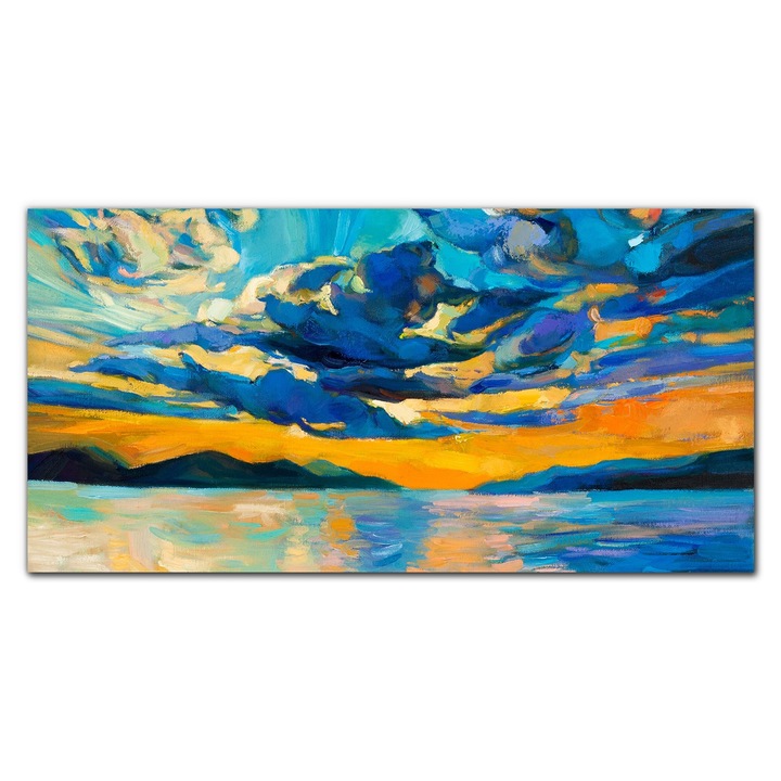 Картина на платно, Coloray, Дървена рамка, Картина Морски пейзаж, Многоцветна, 140x70 см, 010030010100000015336