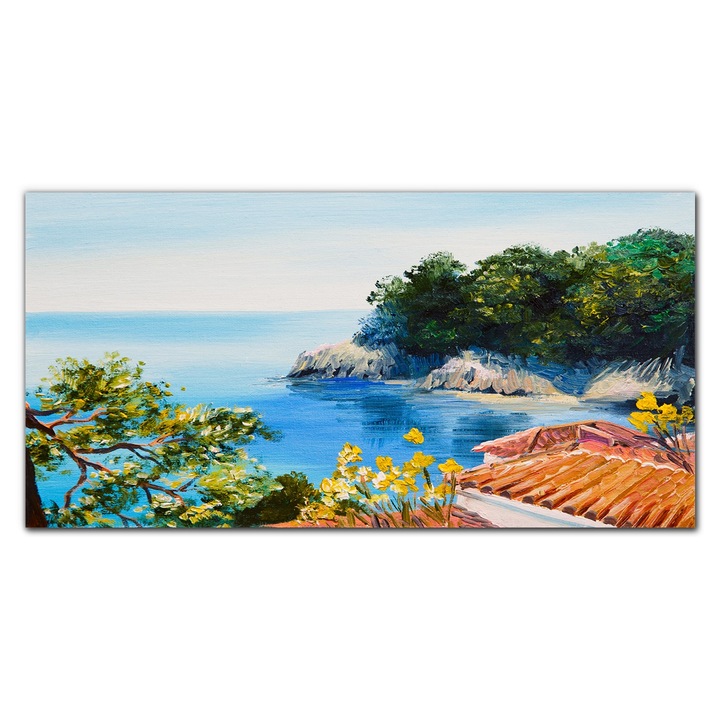 Картина върху платно, Coloray, Дървена рамка, Картина Tree Branches Big Sky, Многоцветна, 100x50 cm, 010030010010000049352