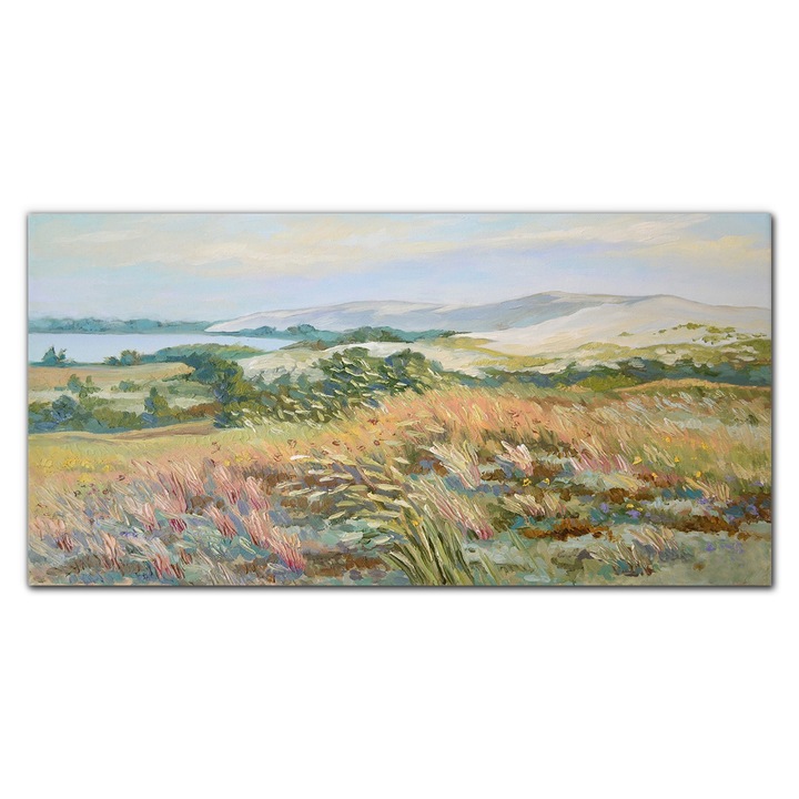 Vászonkép, Coloray, Négyszögletes, Rétek Festészete Tájképművészet, Többszínű, 120x60 cm, 010030010060000033646