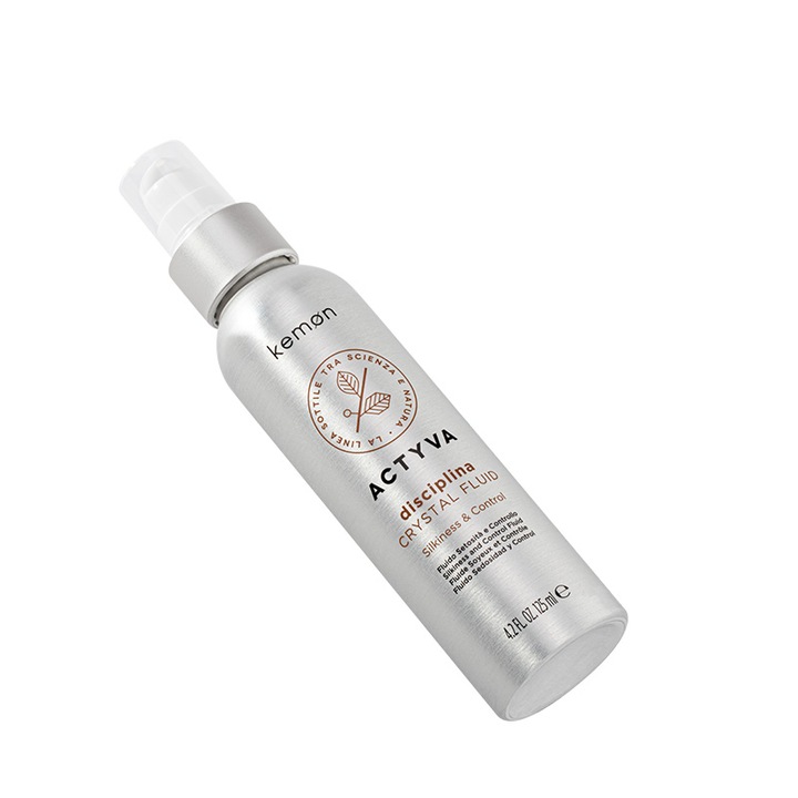 Kemon simító és kontrolláló kezelés Kemon Actyva Disciplina Crystal Fluid, 125 ml