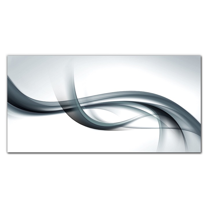 Картина на платно, Coloray, Дървена рамка, Waves Abstract Art, Multicolor, 100x50 cm, 010030010010000049432