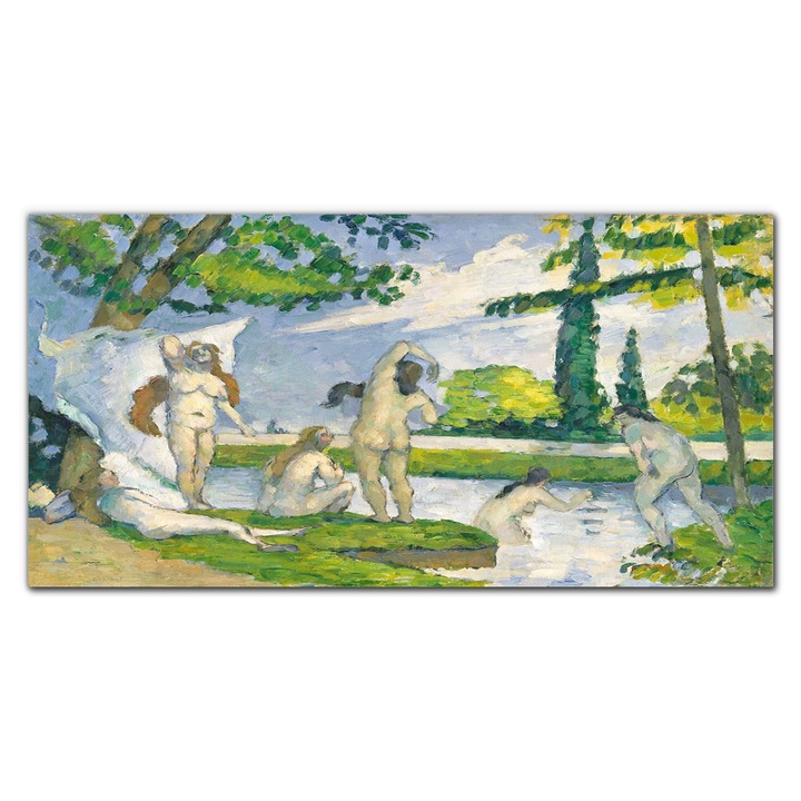 Vászonkép, Coloray, Négyszögletes, Fürdőzők, Zöld, 140x70 cm, 010030010100000017770