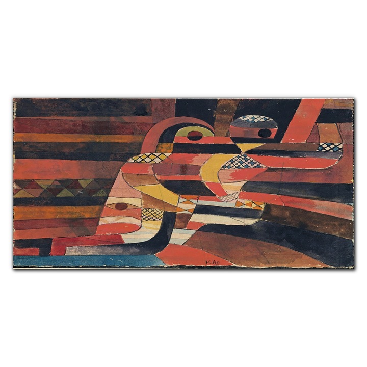 Картина върху платно, Coloray, Дървена рамка, Влюбени, Многоцветна, 120x60 см, 010030010060000018496