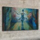 Vászonkép, Coloray, Négyszögletes, Festmény Absztrakt Balett-Táncos Színpadon, Többszínű, 100x50 cm, 010030010010000052381