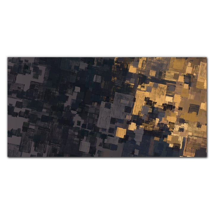 Картина на платно, Coloray, Дървена рамка, Абстрактно изкуство, Черна, 120x60 см, 010030010060000052415