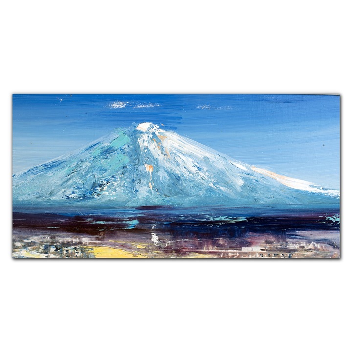 Картина върху платно, Coloray, Дървена рамка, Абстрактна картина Lake Mountain Sky, Blue, 120x60 cm, 010030010060000052620