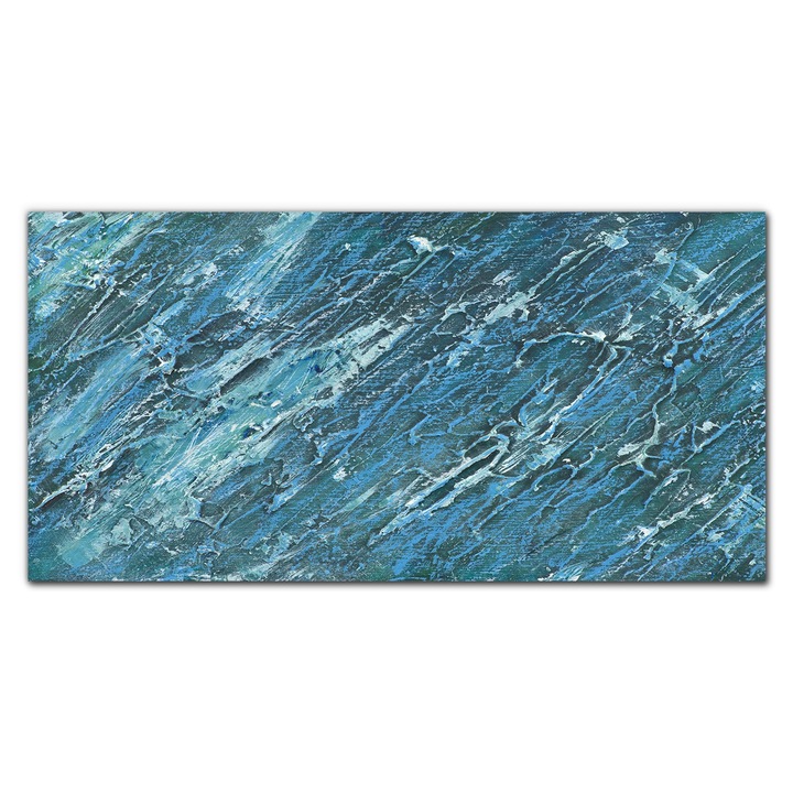 Картина на платно, Coloray, Дървена рамка, Абстрактна картина, Синя, 120x60 см, 010030010060000052686