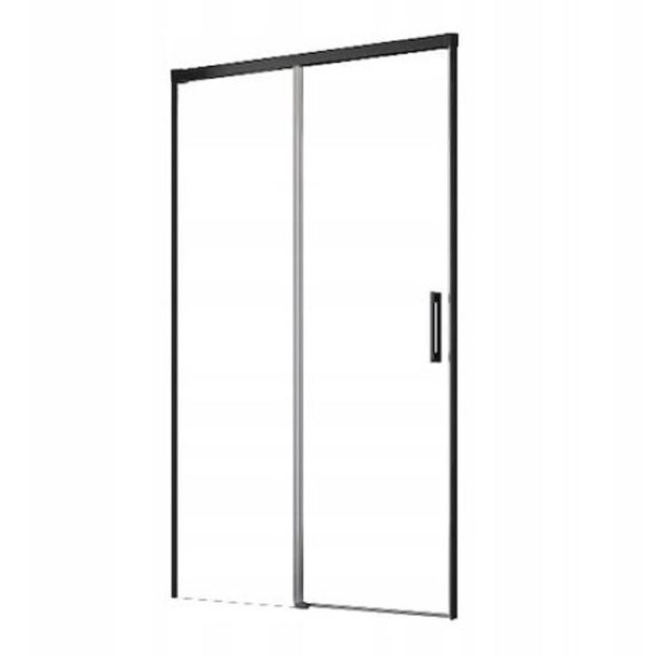 Usa Glisanta Pentru Nisa Radaway Idea Black DWJ Dreapta 140x200,5 cm, Sticla Transparenta, Profil Negru