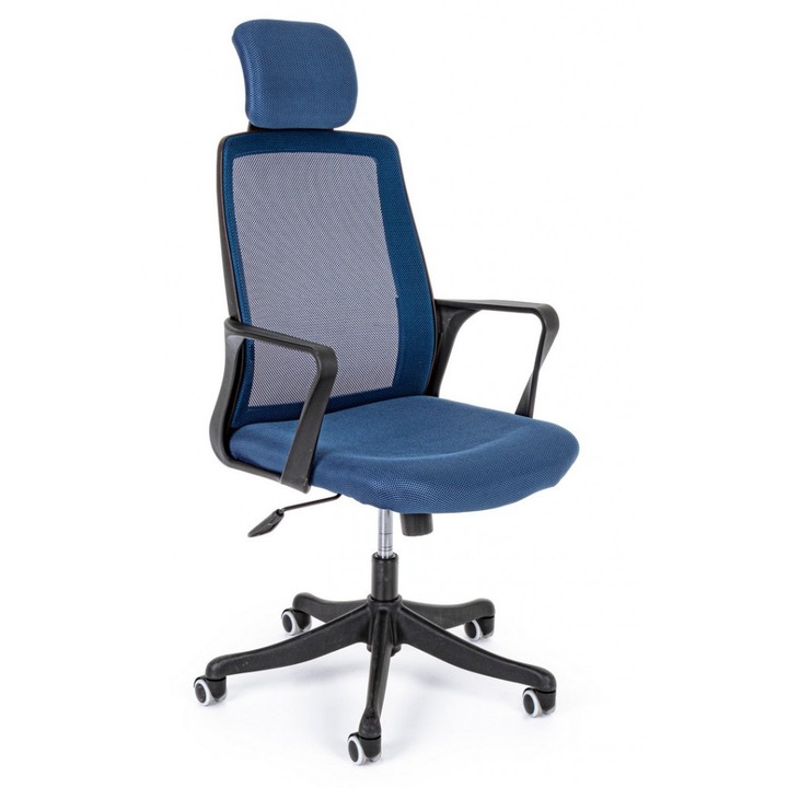 Laurent fekete kék irodai szék 59x63,5x124 cm