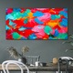 Vászonkép, Coloray, Négyszögletes, Absztrakt Akvarell Festmény, Rózsaszín, 120x60 cm, 010030010060000048568