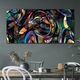 Vászonkép, Coloray, Négyszögletes, Festmény Absztrakt Művészet, Fekete, 120x60 cm, 010030010060000048995