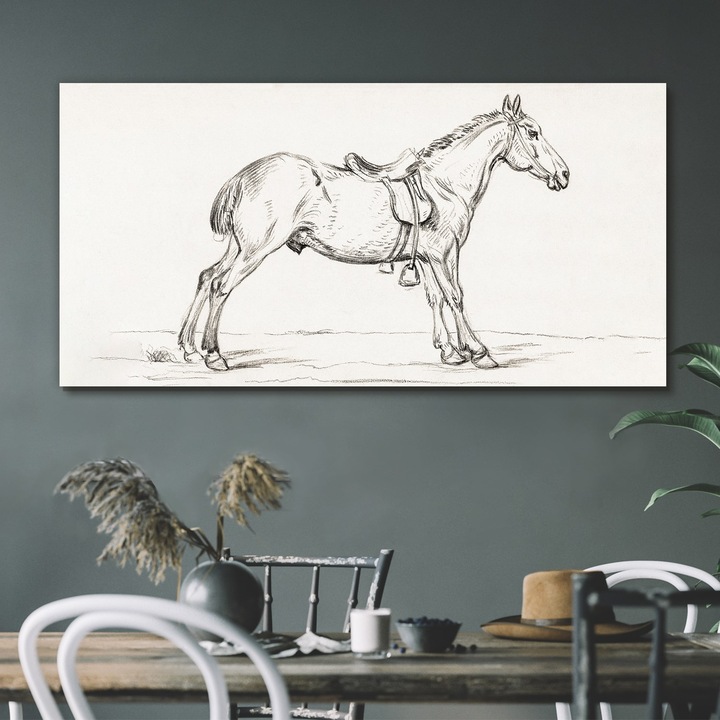 Vászonkép, Coloray, Négyszögletes, Rajz Állat Ló Művészet, Többszínű, 120x60 cm, 010030010060000018064