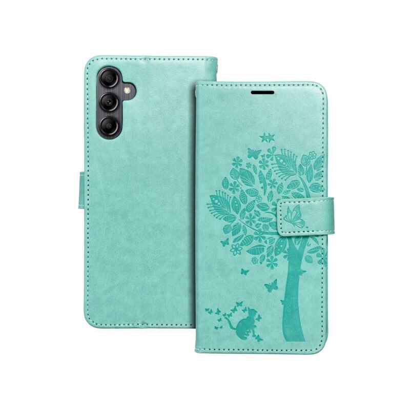 Husa Flip Cover Forcell Mezzo, Compatibila Cu Samsung Galaxy A14 5g, Tree Green