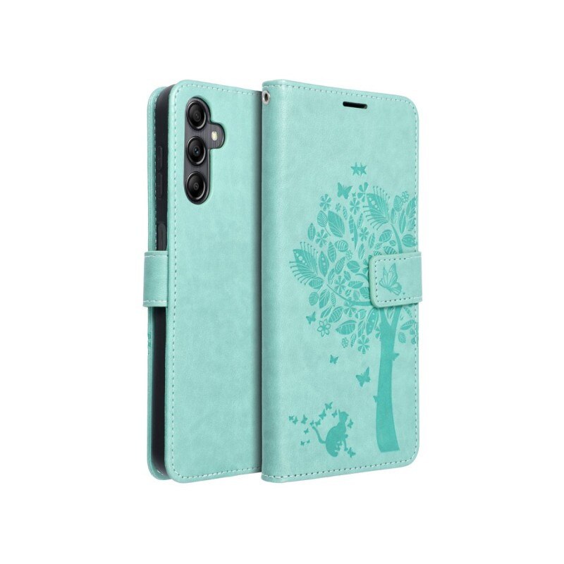 Husa Flip Cover Forcell Mezzo, Compatibila Cu Samsung Galaxy A14 5g, Tree Green