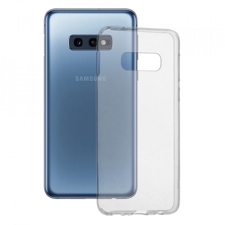 Кейс за Samsung Galaxy S10e, Techsuit Clear Silicone, Transparent