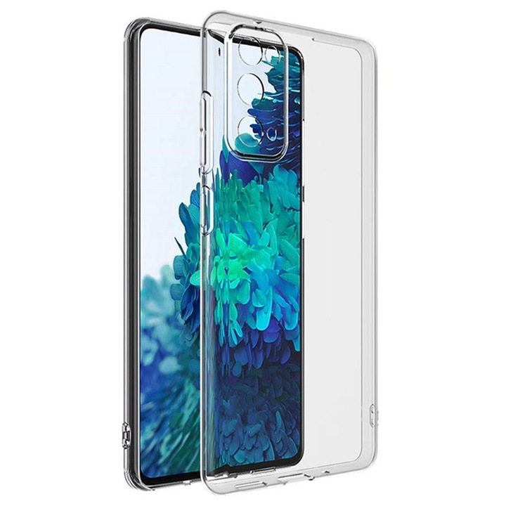 Husa de silicon pentru Samsung Galaxy S20 FE, Flexible TPU, Slim Fit, Durabil, Crystal Clear, Transparent