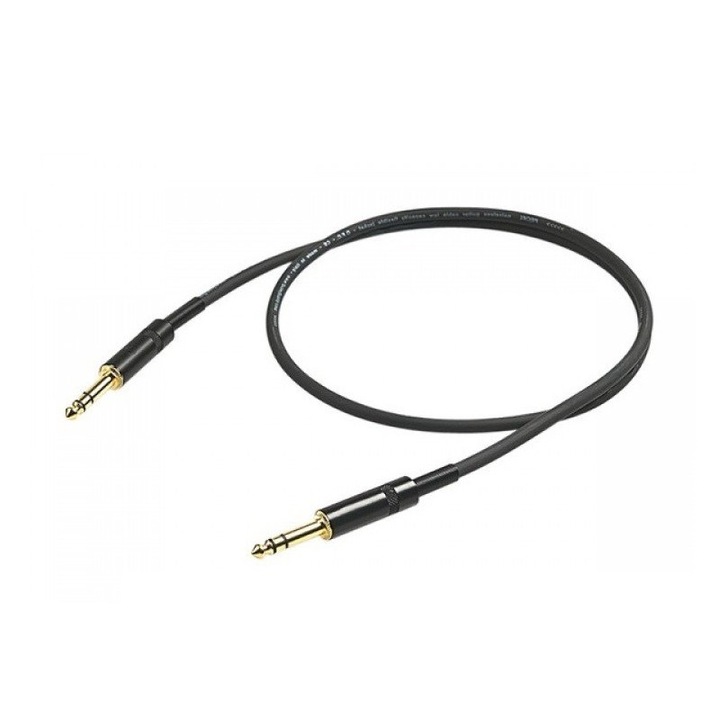 Proel CHL210LU3 audio kábel, jack 6,3mm - XLR 3P, 3m, fekete