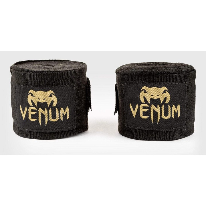 Bandaje Box Venum 2.5m - Negru/Auriu