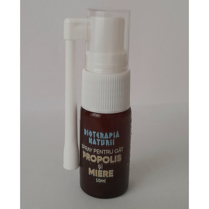 Spray pentru gat, Bioterapia Naturii, propolis si miere,10ml