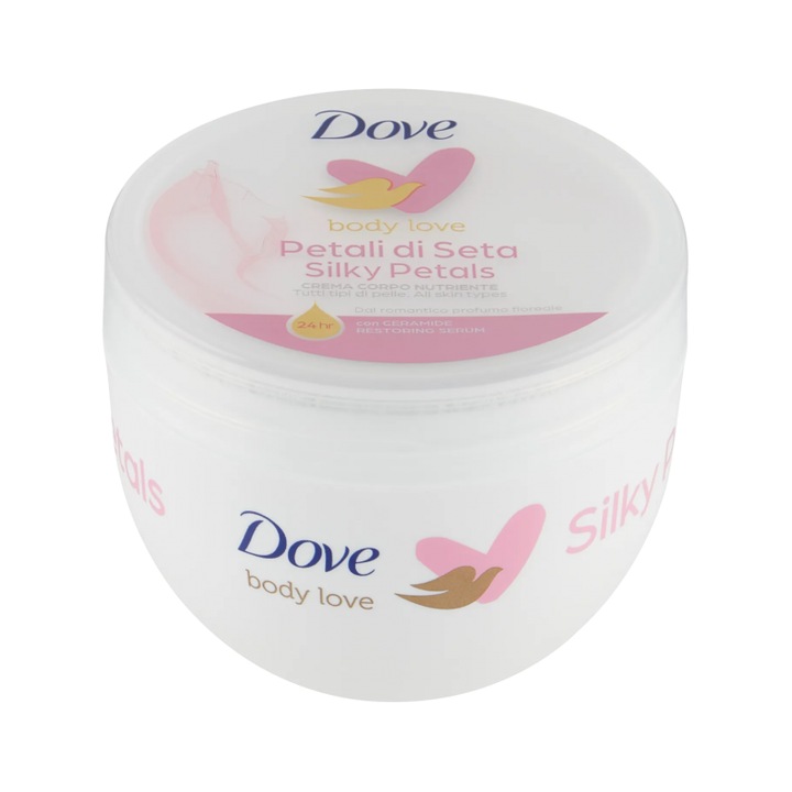 Crema de corp Dove Silky Petals, 300ml