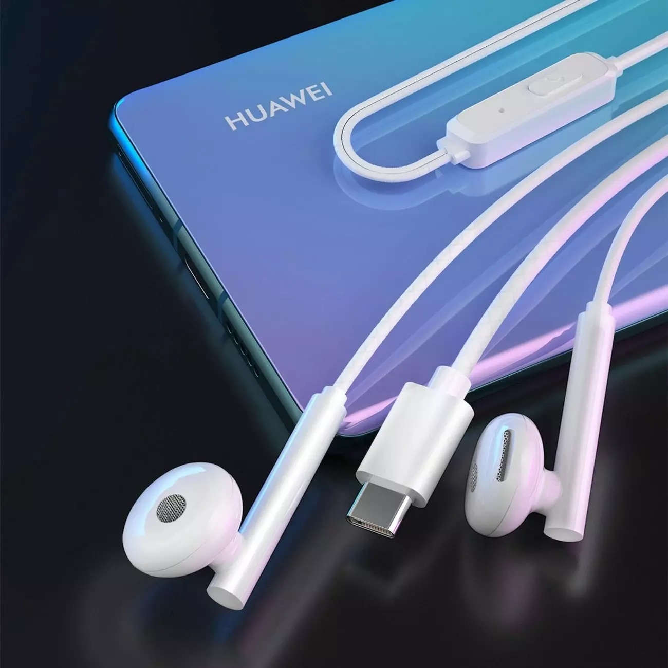 Casti Audio Stereo In-Ear cu Microfon Type-C Alb