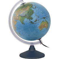 Glob pamantesc iluminat Elite 25 cm cu harta fizica si politica, in limba romana