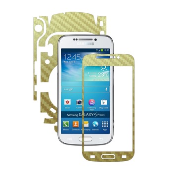 Folie de protectie Carbon Skinz, Husa de tip Skin Adeziv pentru Carcasa, Carbon Auriu dedicata Samsung Galaxy S4 Zoom Folie de protectie Carbon Skinz, Husa de tip Skin Adeziv pentru Carcasa, Carbon Auriu dedicata Samsung Galaxy S4 Zoom