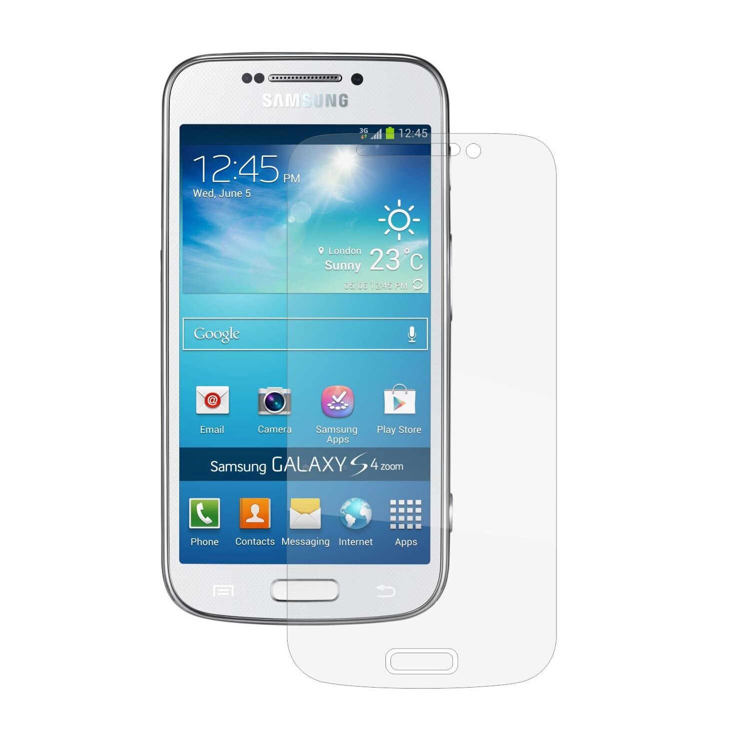 Set 2 Folii Protectie Ecran, Acoperire Totala, Adezive si Foarte Flexibile, Invisible Skinz Ultra-Clear HD pentru Samsung Galaxy S4 Zoom