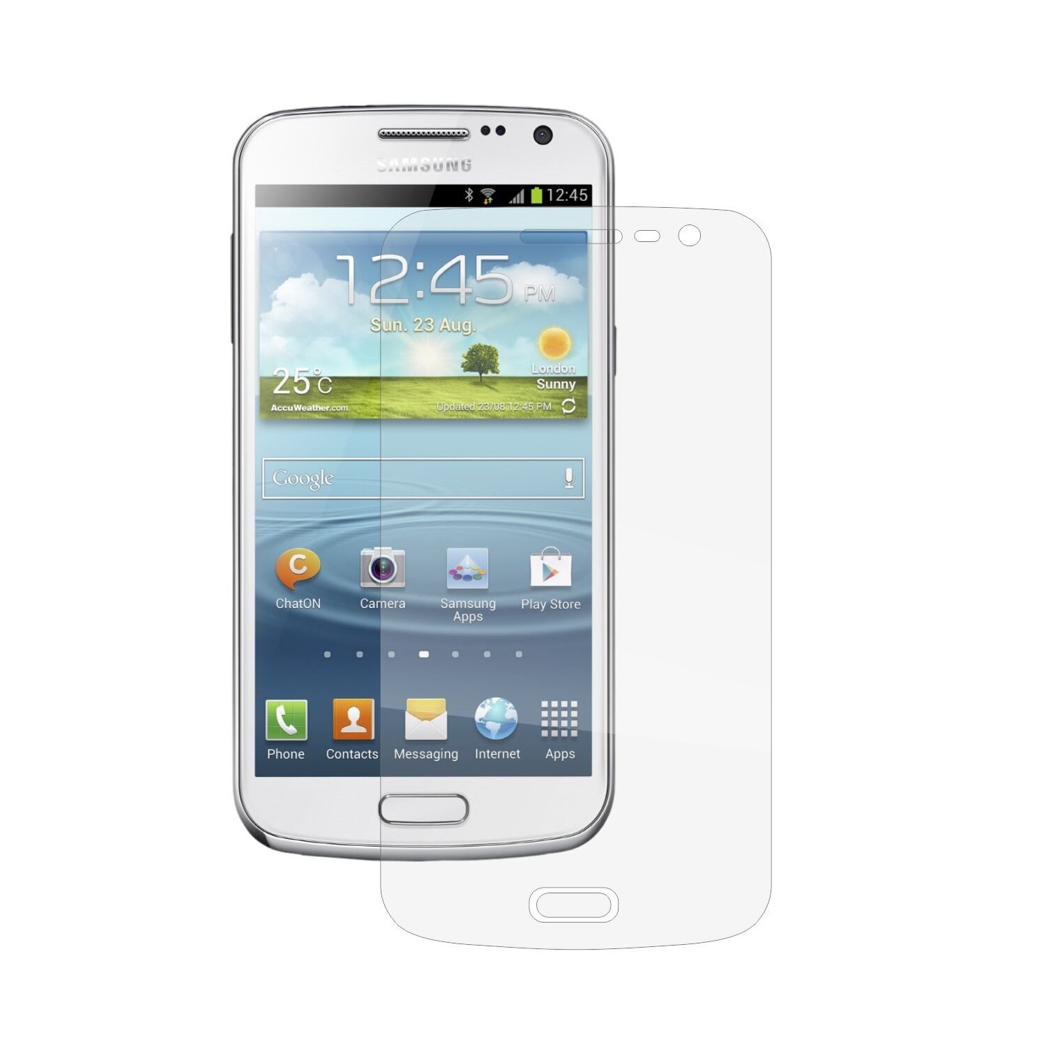 Folie Protectie Ecran, Acoperire Totala, Adeziva si Foarte Flexibila, Invisible Skinz Ultra-Clear AutoRegeneranta pentru Samsung Galaxy Premier