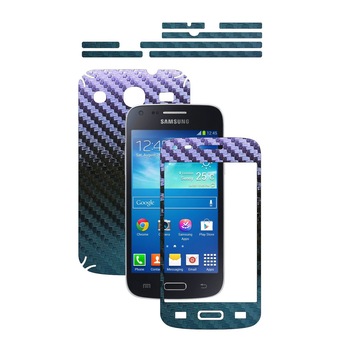 Folie de protectie Carbon Skinz, Husa de tip Skin Adeziv pentru Carcasa, Carbon Cameleon dedicata Samsung Galaxy Core Plus Folie de protectie Carbon Skinz, Husa de tip Skin Adeziv pentru Carcasa, Carbon Cameleon dedicata Samsung Galaxy Core Plus
